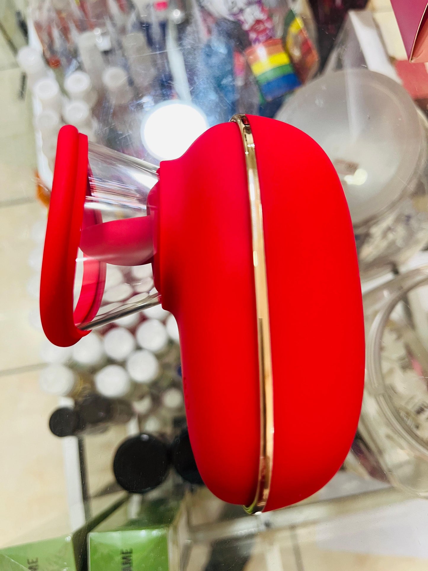 SUCCIONADOR CLÍTORIS CON ANILLO – DOBLE ESTIMULACIÓN 🔴💦