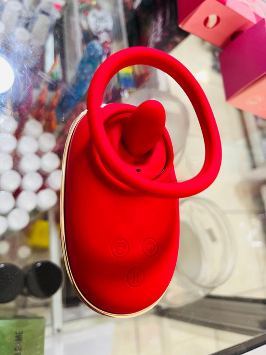 SUCCIONADOR CLÍTORIS CON ANILLO – DOBLE ESTIMULACIÓN 🔴💦