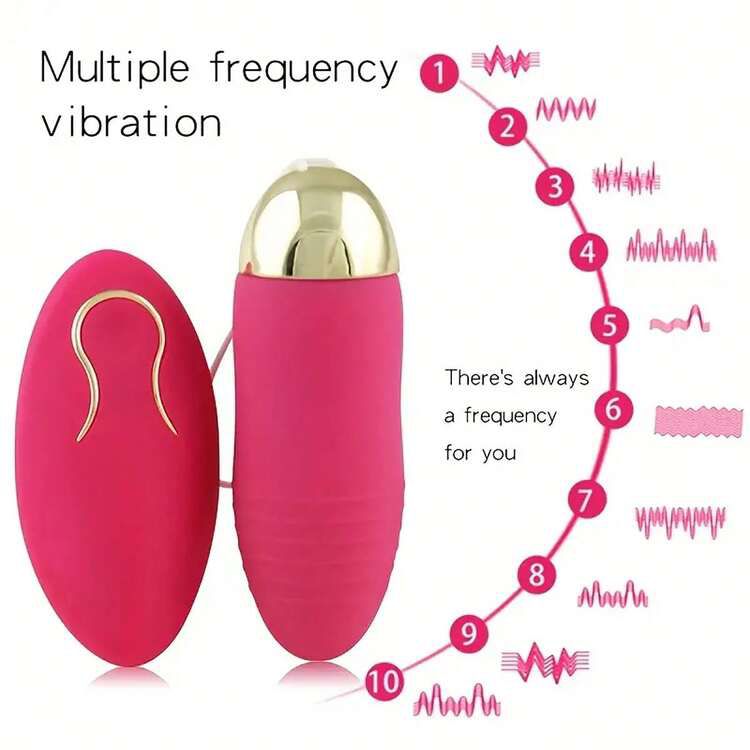 HUEVITO VIBRADOR CON CONTROL REMOTO RECARGABLE– 10 MODOS DE PLACER