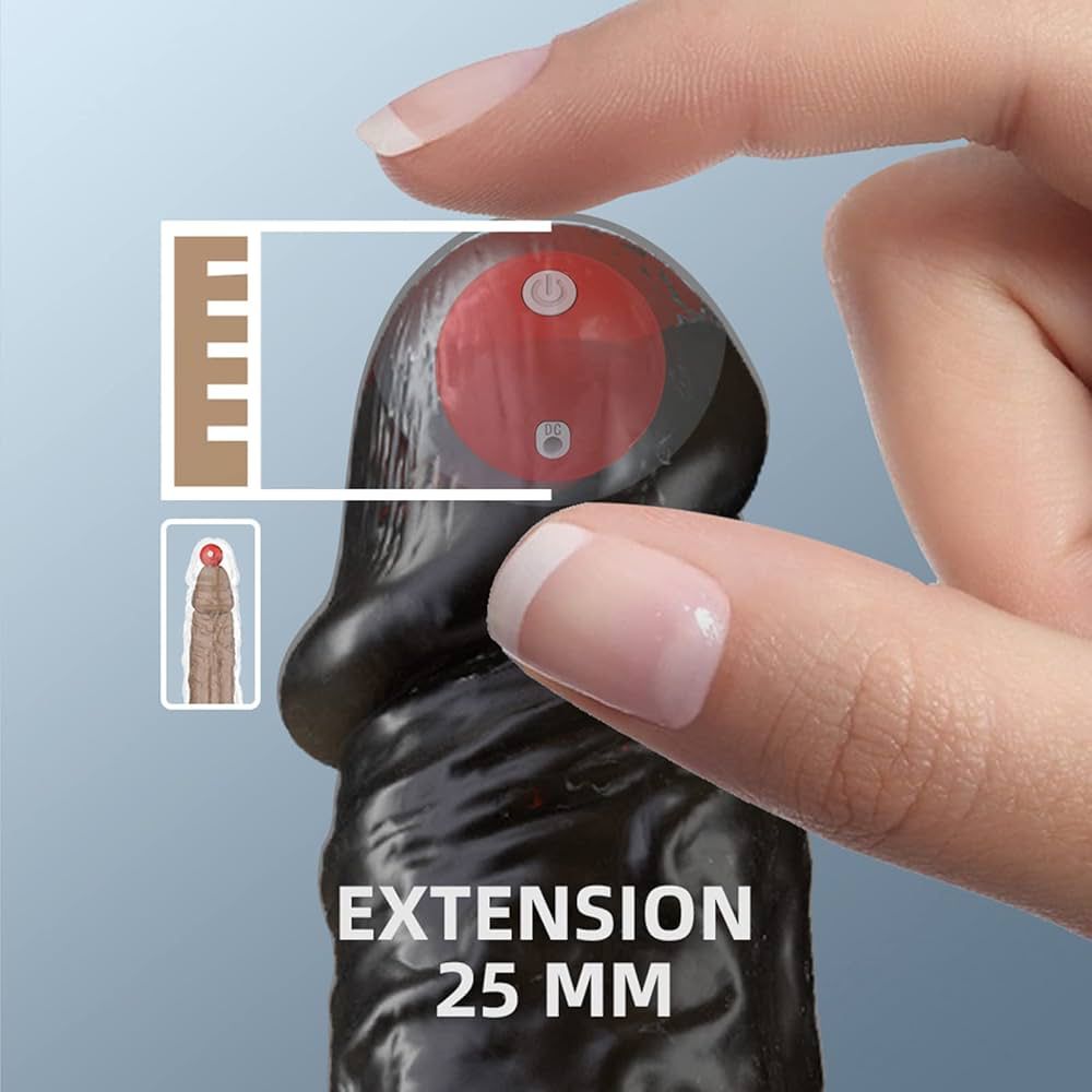 FUNDA VIBRANTE MULTIFRECUENCIA CON CONTROL INALÁMBRICO – EXTENSIÓN +25MM