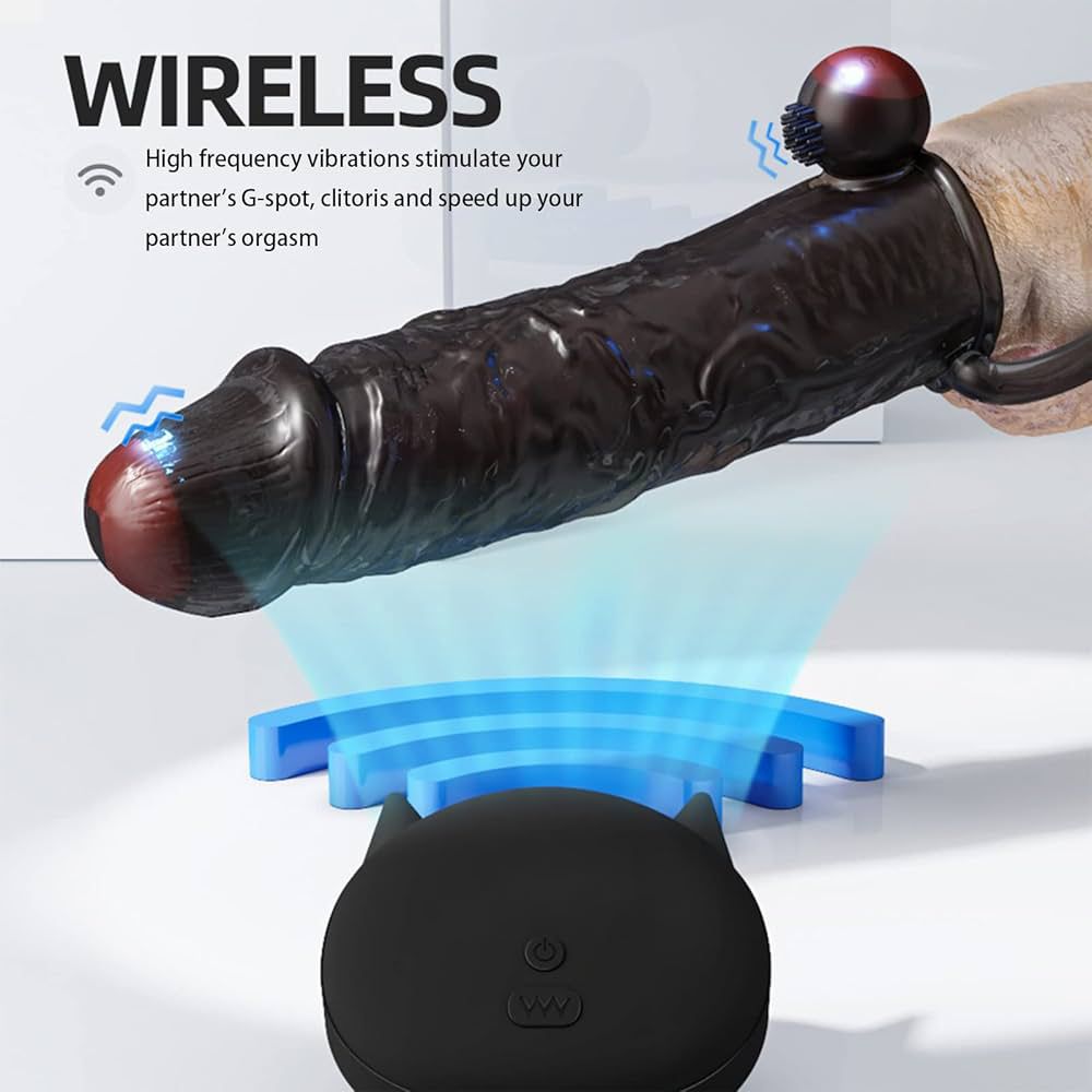 FUNDA VIBRANTE MULTIFRECUENCIA CON CONTROL INALÁMBRICO – EXTENSIÓN +25MM