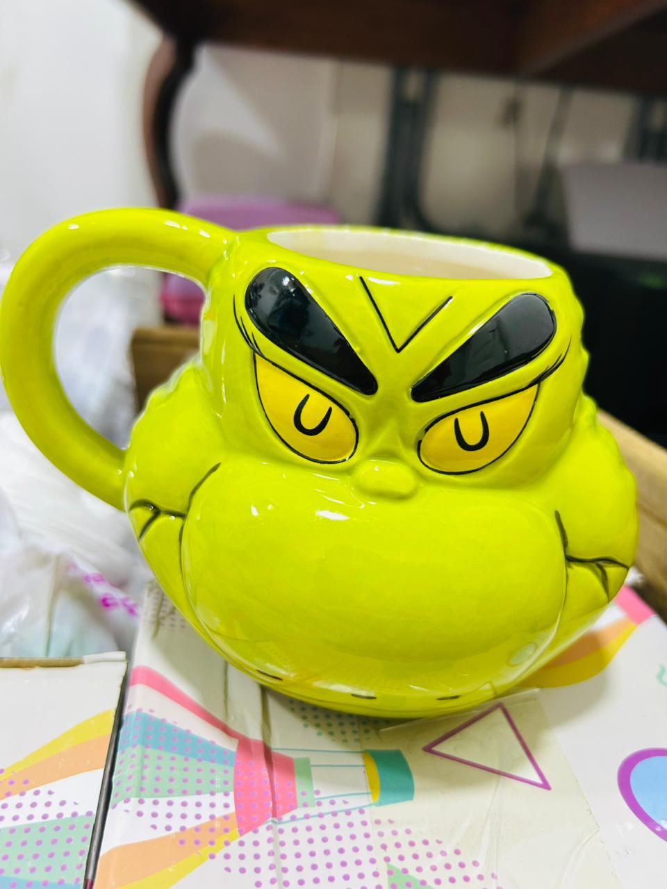 🎄 TAZA DEL GRINCH – EDICIÓN NAVIDEÑA CERÁMICA 3D