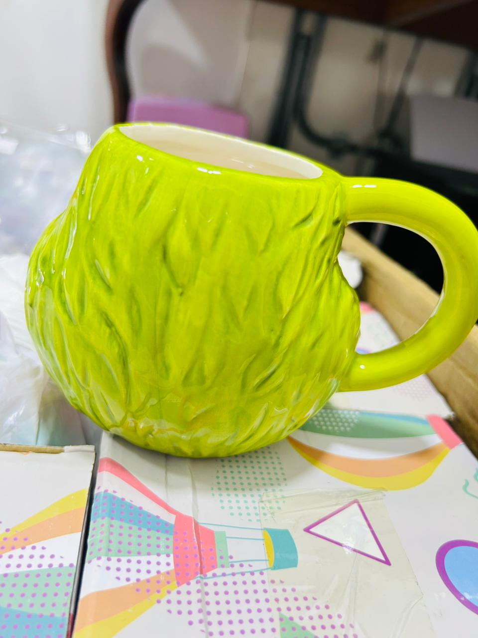 🎄 TAZA DEL GRINCH – EDICIÓN NAVIDEÑA CERÁMICA 3D