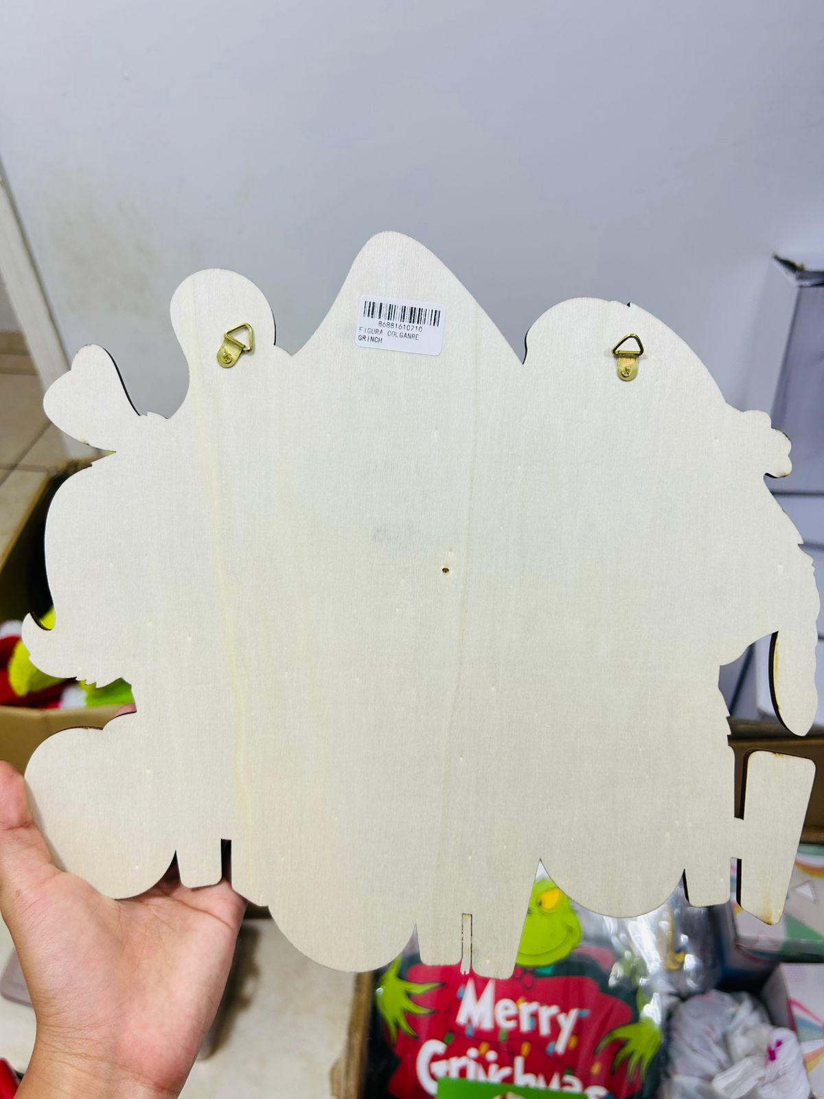 🎄 LETRERO DEL GRINCH – DECORACIÓN NAVIDEÑA EN MADERA