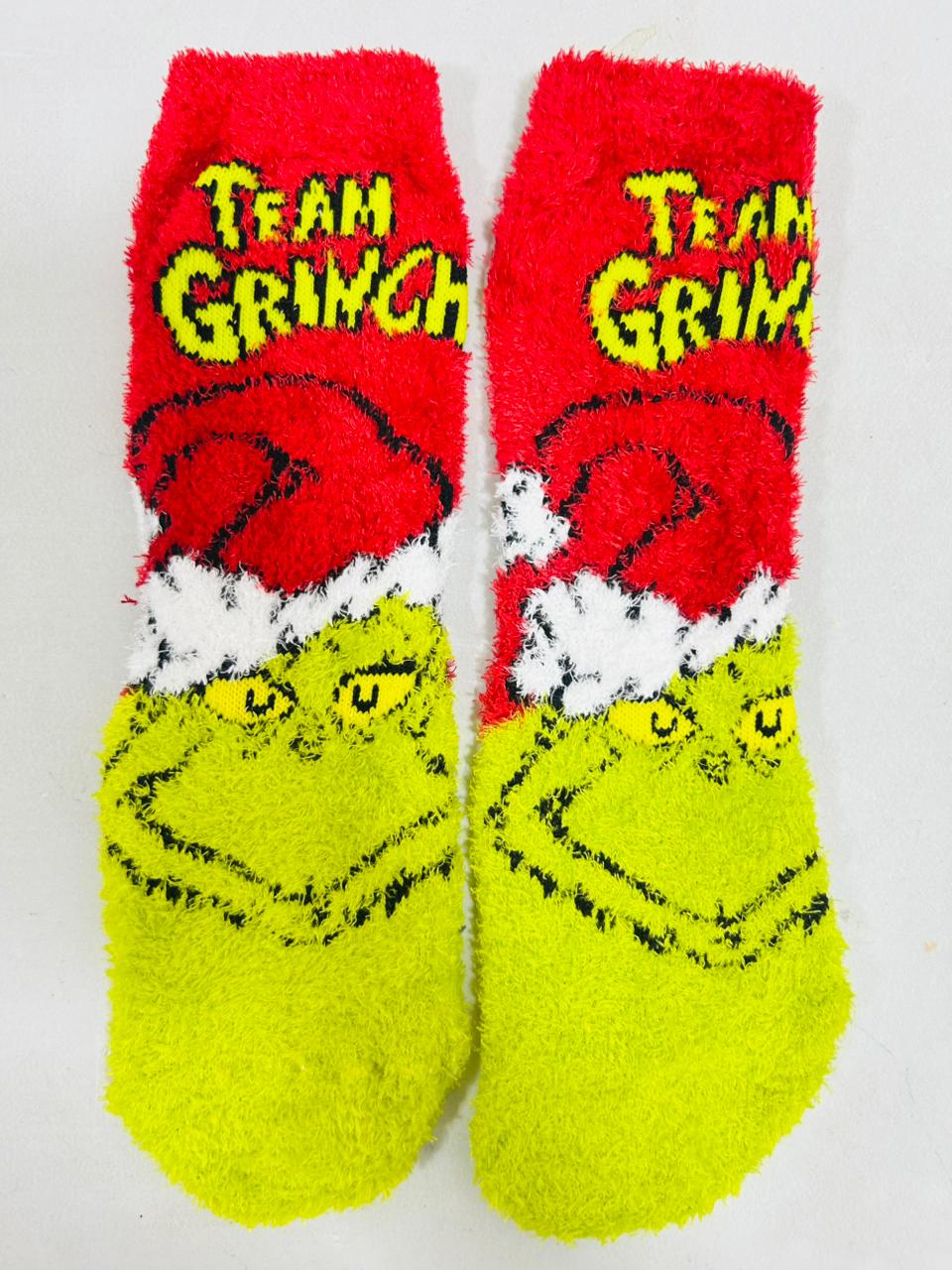 💚 CALCETINES “TEAM GRINCH” NAVIDEÑOS – NIÑO