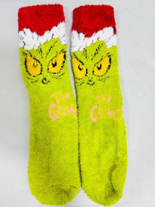 💚 CALCETINES “THE GRINCH” CON ANTIDESLIZANTE – ADULTO