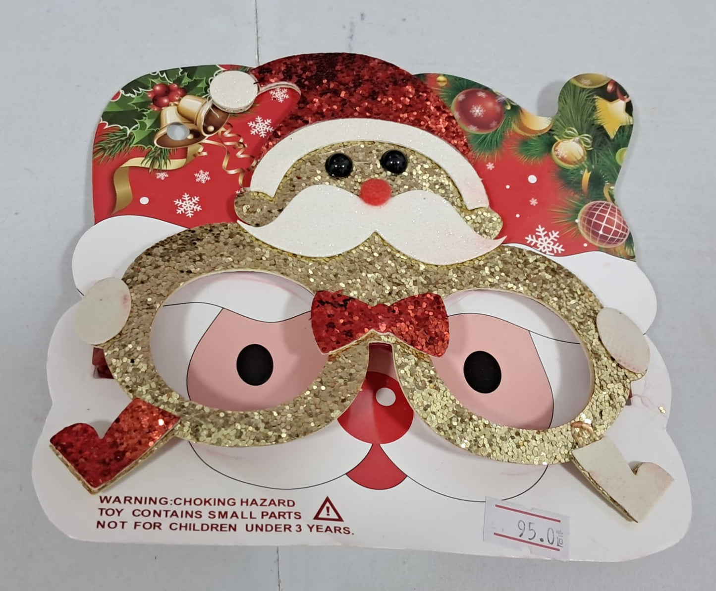 GAFAS NAVIDEÑAS SANTA BRILLANTE