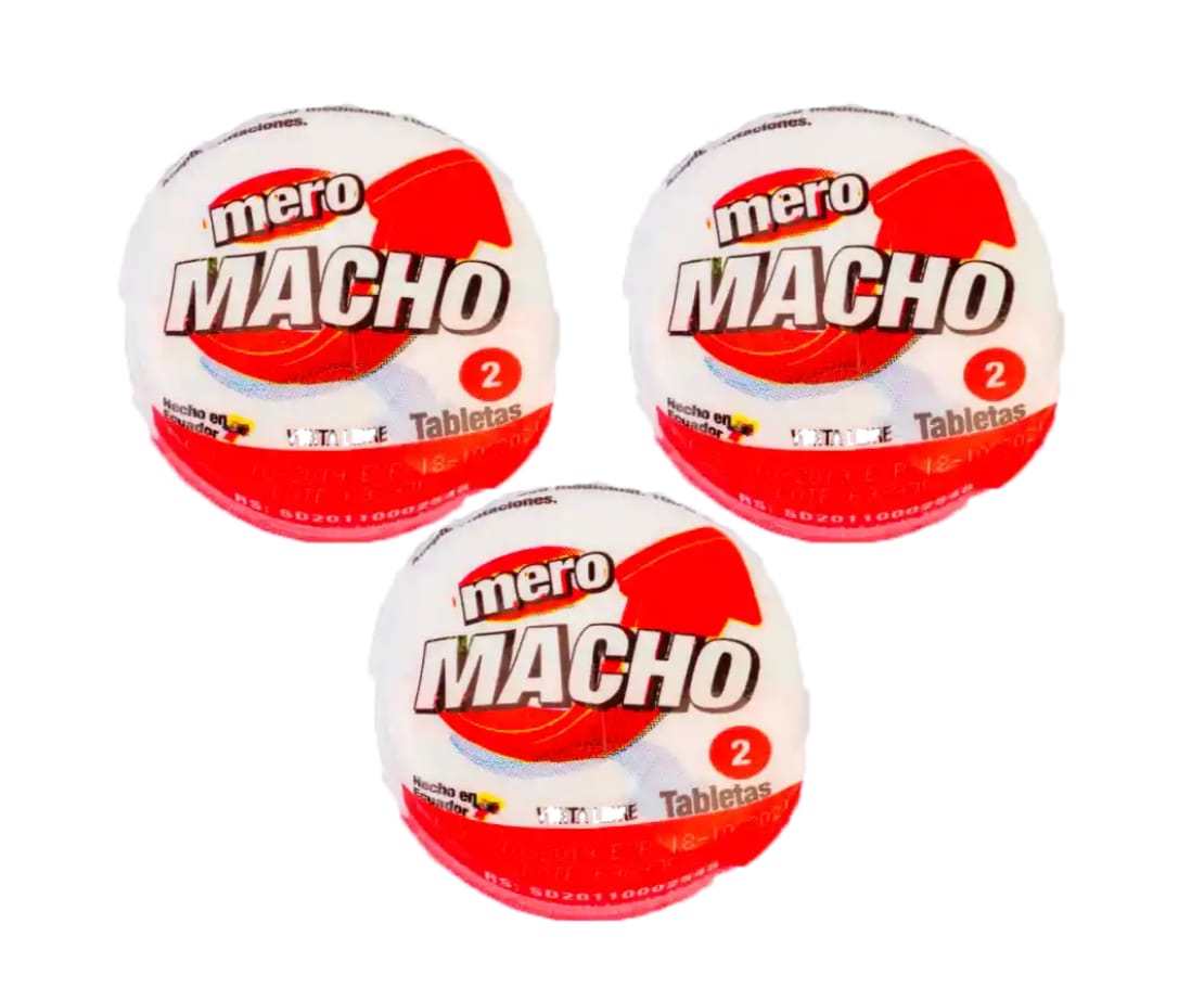 MERO MACHO – POTENCIADOR MASCULINO EN TABLETAS (2 UNIDADES)