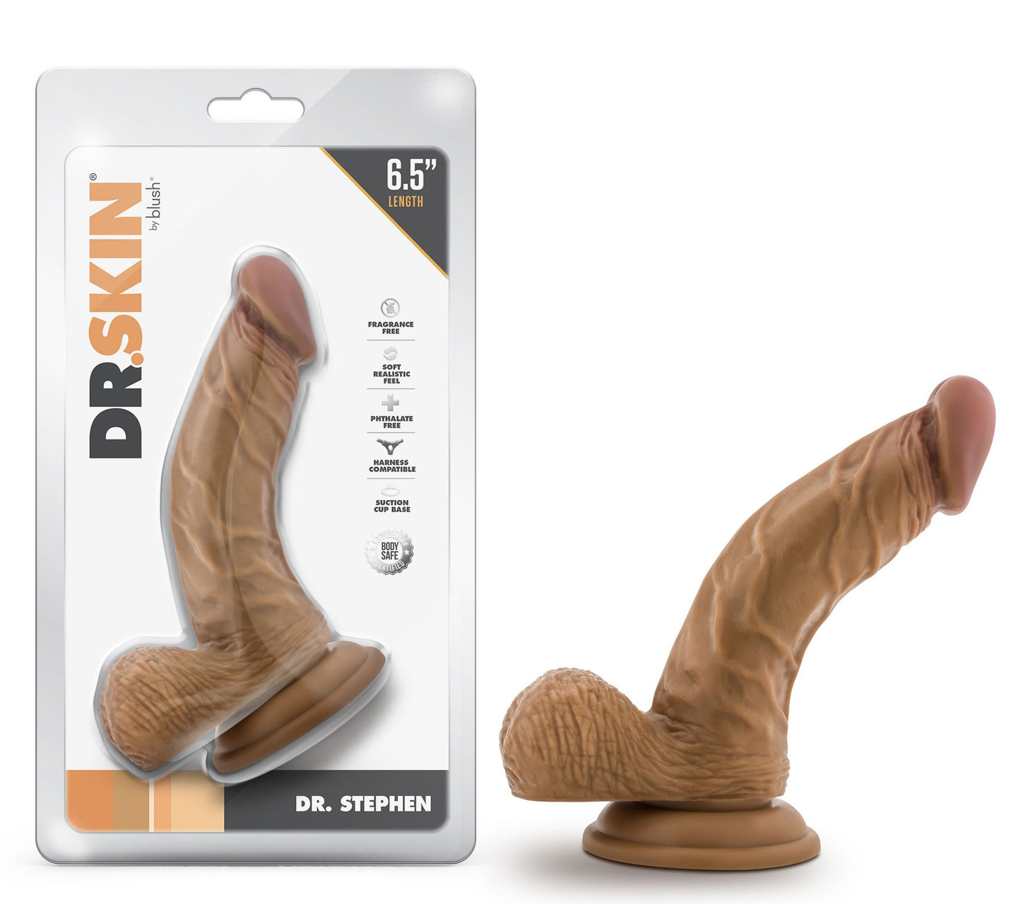 Dildo realista Dr Skin Dr Stephen 6.5 pulgadas con ventosa