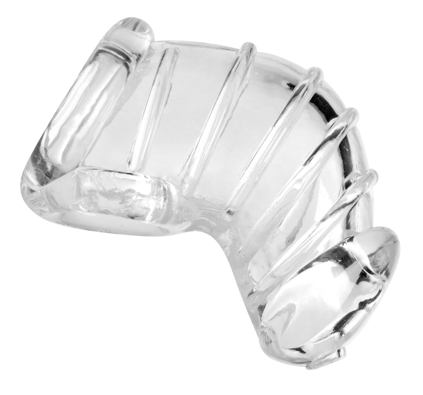 JAULA DE CASTIDAD MASCULINA DE GOMA SUAVE – MASTER SERIES