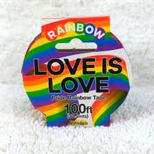 CINTA PRIDE RAINBOW TAPE 100 FT LOVE IS LOVE
