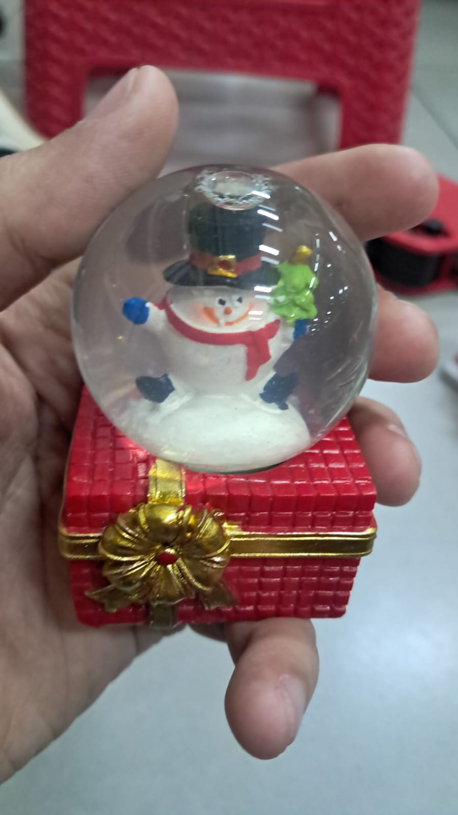 ESFERA DE NAVIDAD DE CRISTAL