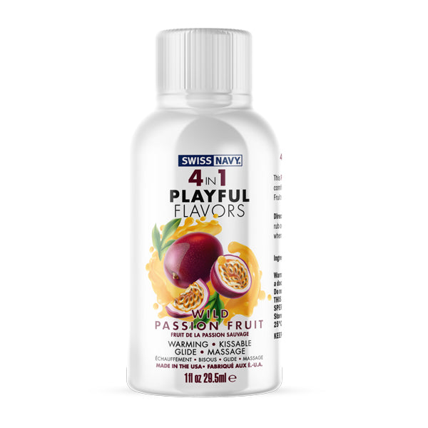 LUBRICANTE 4 EN 1 DE SABORES PLAYFUL . SWISS NAVY, 1 OZ.