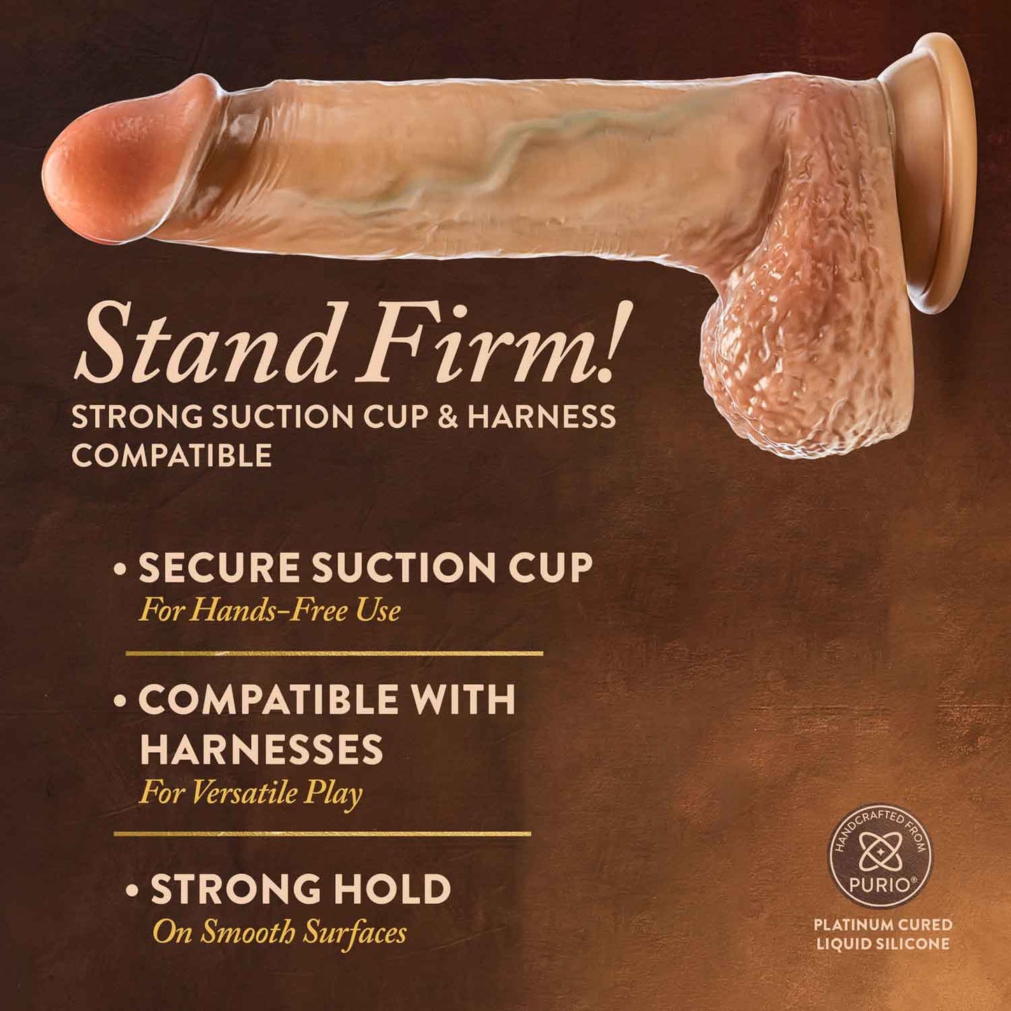 Raphael dildo realista de silicona premium 9.5"