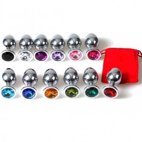 PLUG ANAL METALICO CORAZÓN SURTIDO DE COLOR SMALL