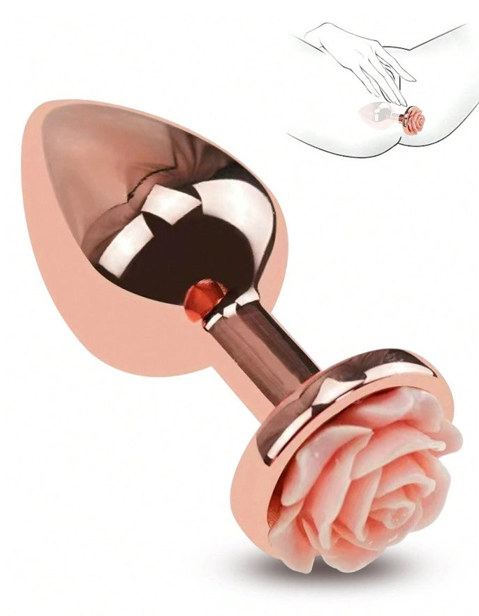 PLUG ANAL ESTILO ROSA GOLDEN