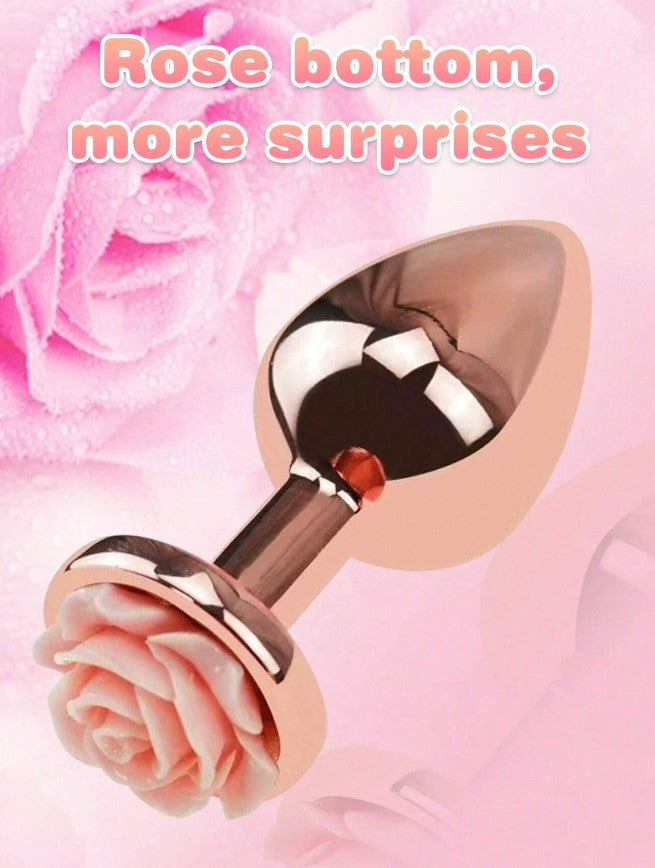 PLUG ANAL ESTILO ROSA GOLDEN