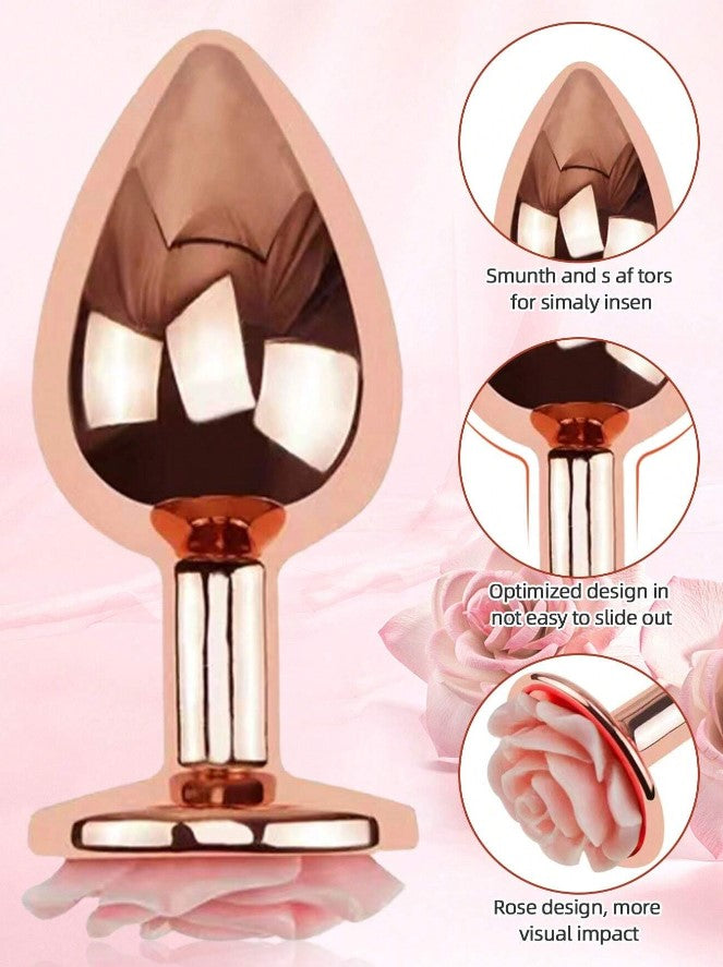 PLUG ANAL ESTILO ROSA GOLDEN