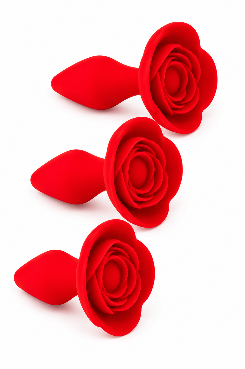 Tapón Anal Delgado con Rosa – Ideal para Principiantes 🌹