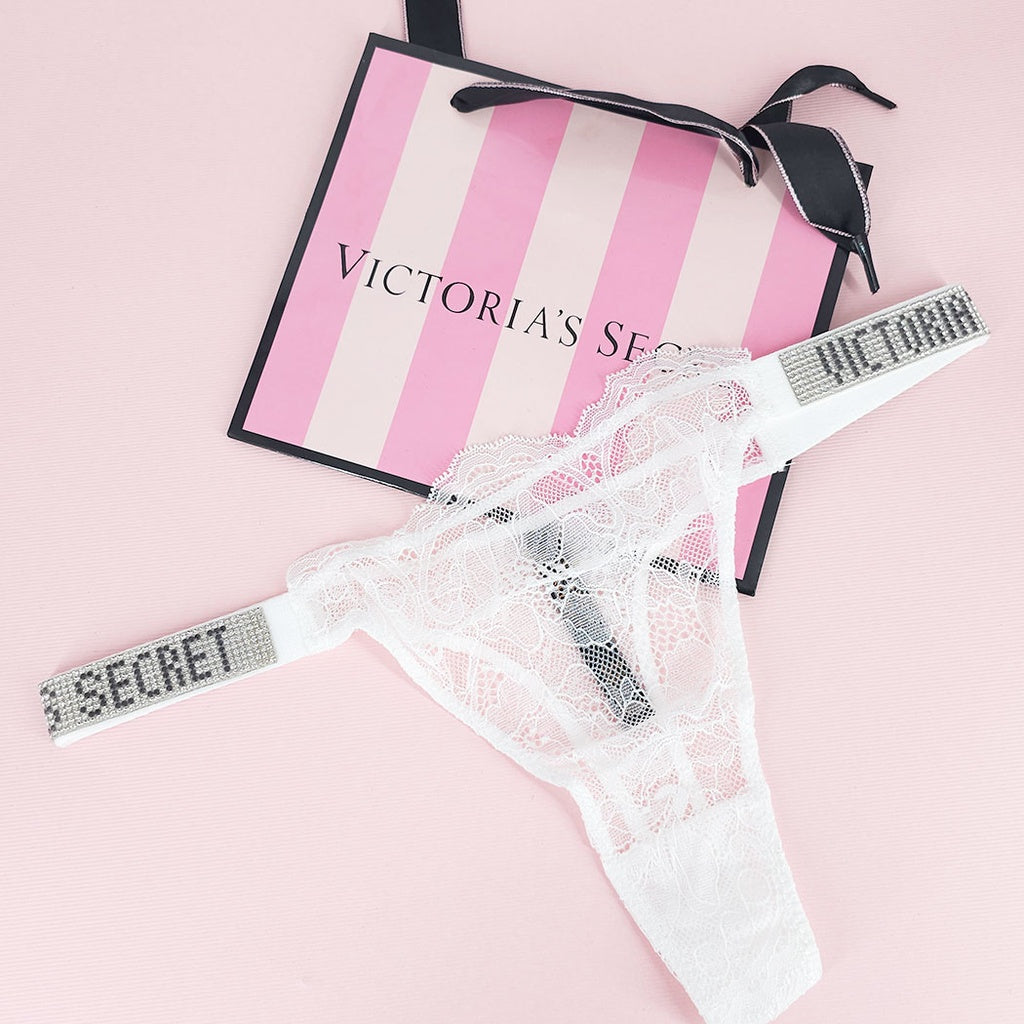 Panty Victoria's Secret tanga de blonda