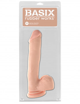 DILDO GIGANTE BASIX RUBBER DE 12 PULGADAS