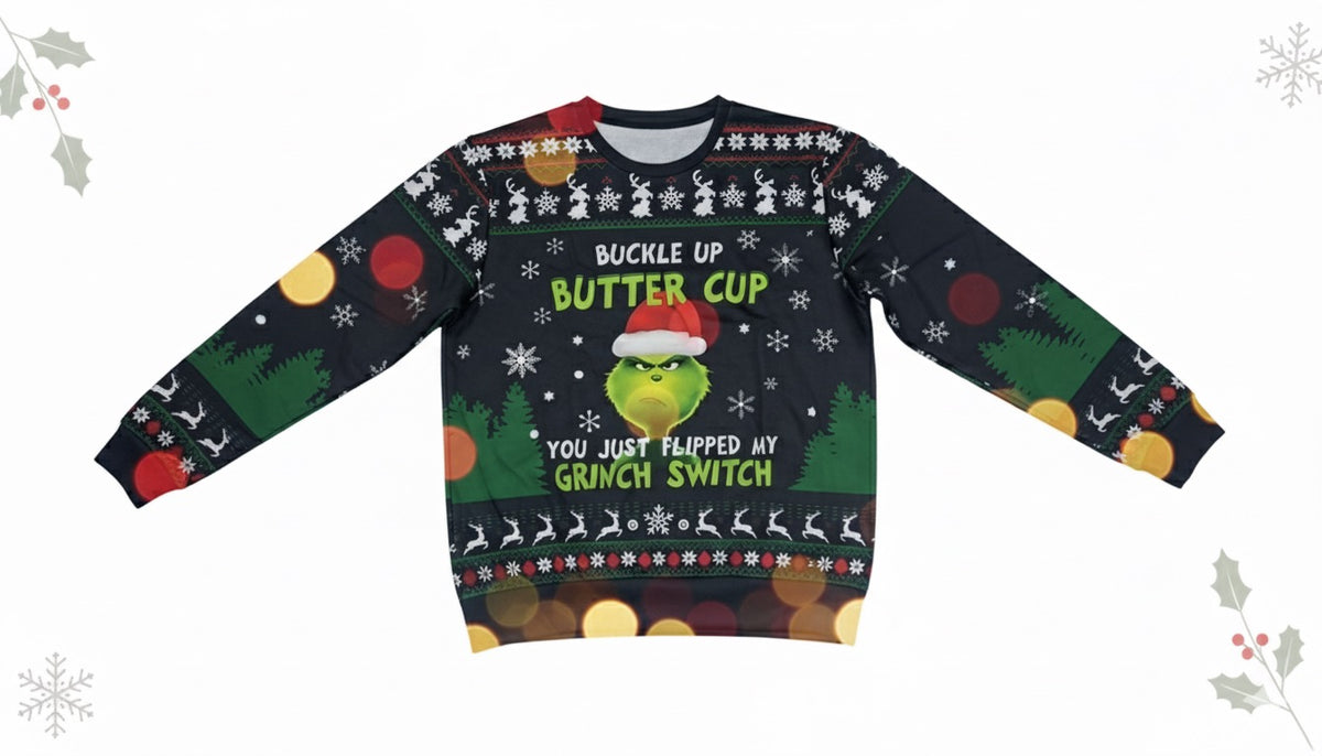 💚 SUDADERA GRINCH “BUTTER CUP”