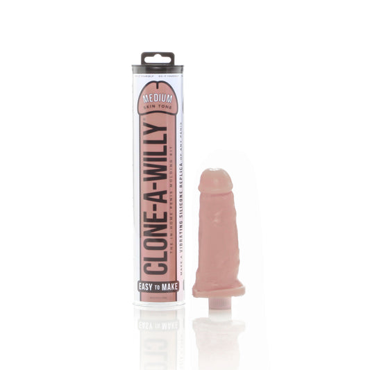 🔥 Kit moldeador íntimo clone-a-willy con vibrador – replica personalizada en silicona medium skin tone