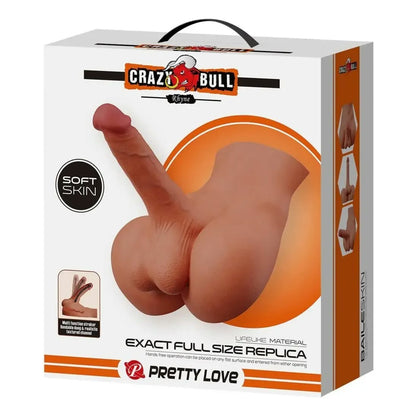 Torso Masculino Realista con Masturbador – 2 en 1 Crazy Bull