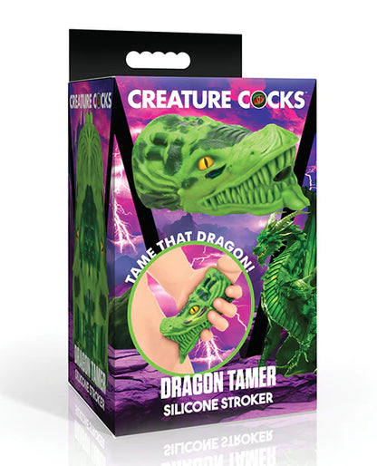 Masturbador Creature Cocks Dragon Tamer Silicone Stroker - Green