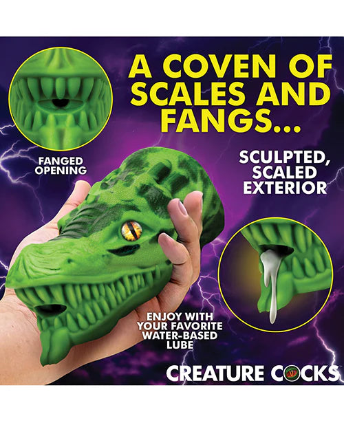 Masturbador Creature Cocks Dragon Tamer Silicone Stroker - Green