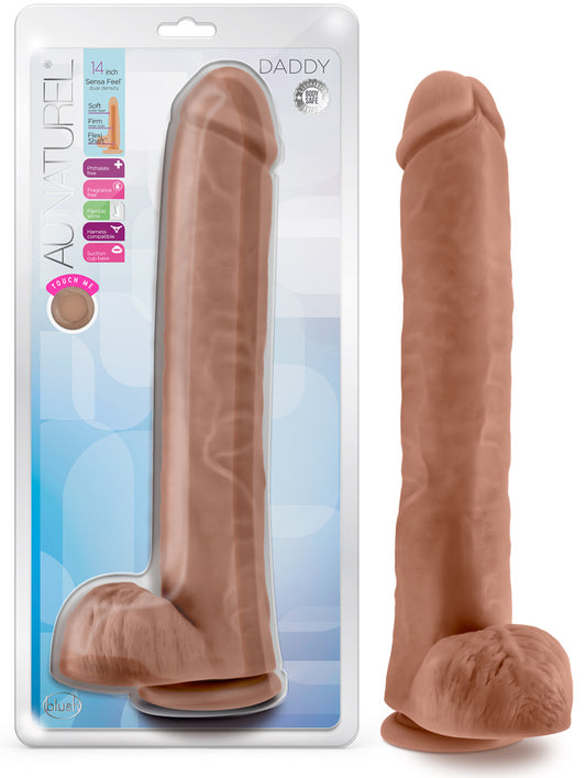 El Daddy-dildo realista con ventosa 14"