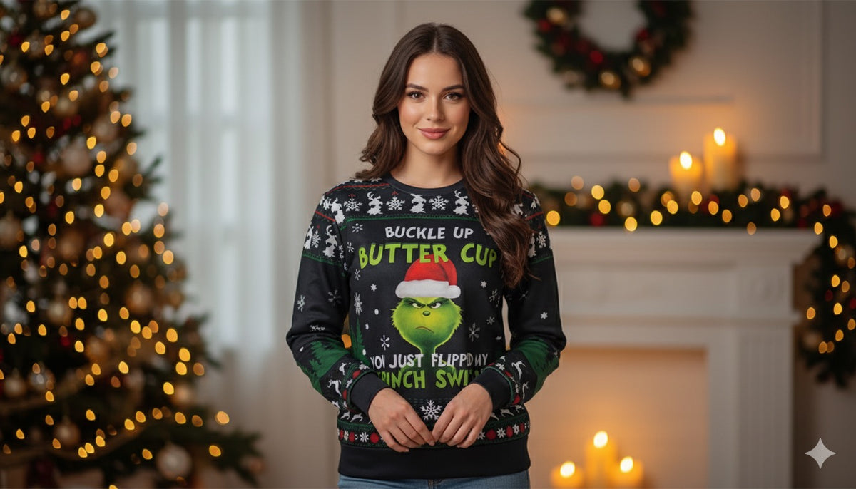 💚 SUDADERA GRINCH “BUTTER CUP”