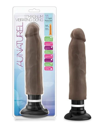 Au Naturel Magnum 11” – Dildo Vibrador Realista XL con Ventosa