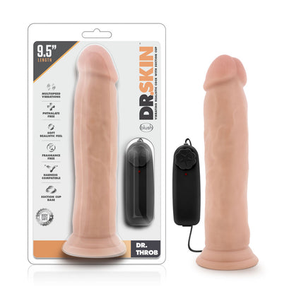 DILDO VIBRADOR DR SKIN-DR THROB 9.5 PULGADAS