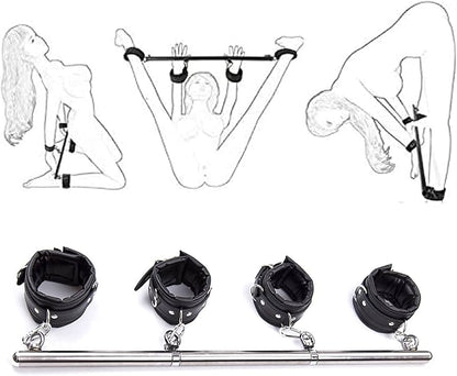 BARRA Y ESPOSAS PARA MANOS Y PIES BDSM