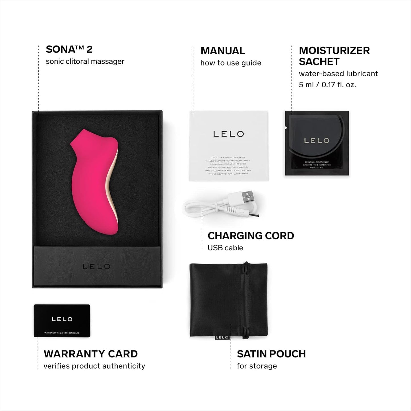 Succionador LELO Sona 2 Cruise - Cerise