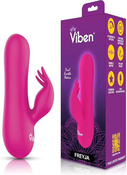 Viben Freyja – Vibrador Doble Motor con Estimulador Externo