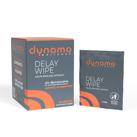 TOALLITA RETARDANTE DYNAMO DELAY | 4% BENZOCAÍNA – PROLONGA LA INTIMIDAD