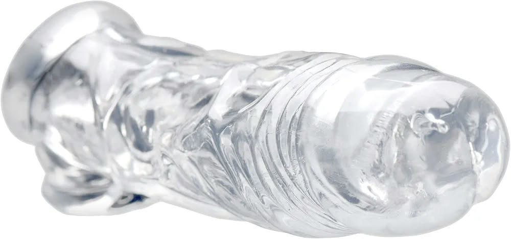 El Aumentador – Funda Extensora Transparente con Anillo para Testículos