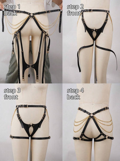 ARNES BONDAGE CON CADENAS PARA GLUTEOS