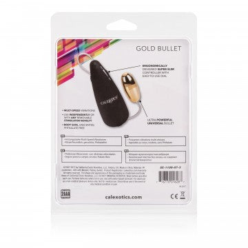 Vibrador bala gold bullet con control cableado potente y discreto.