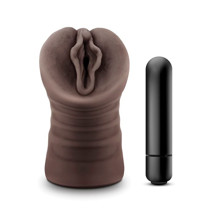 Alexis Chocolate – Masturbador Vibrador Realista de Bolsillo
