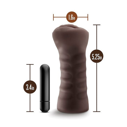 Alexis Chocolate – Masturbador Vibrador Realista de Bolsillo
