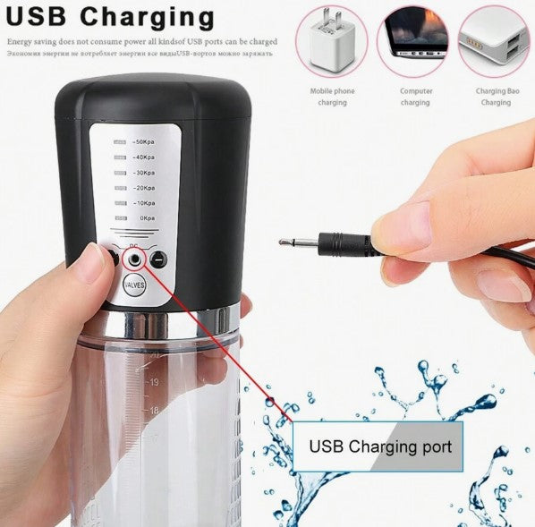 BOMBA DE ERECCIÓN ELÉCTRICA PARA HOMBRE – POWERUP ENLARGEMENT SYSTEM