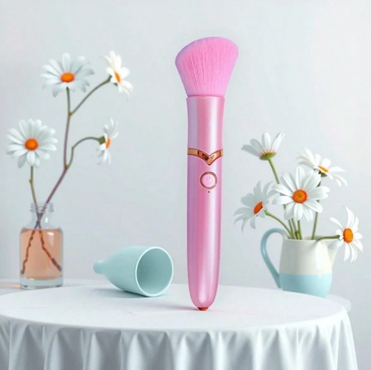 VIBRADOR TIPO BROCHA DE MAQUILLAJE – ESTIMULADOR DISCRETO Y RECARGABLE | PLACER SENSORIAL PORTÁTIL