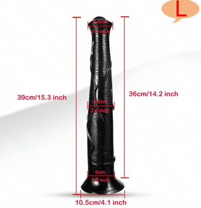 DILDO XXL CABALLO NEGRO – PODER SALVAJE 🐎🖤