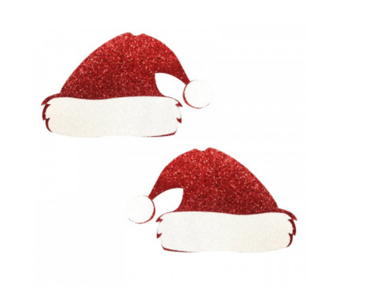 SANTA HAT PASTIES – CUBREPEZONES BRILLANTES NAVIDEÑOS
