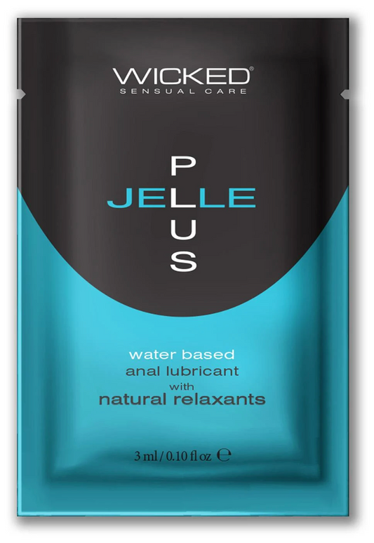 LUBRICANTE EN SOBRE ANAL WICKED JELLE PLUS CON RELAJANTES 3 ML