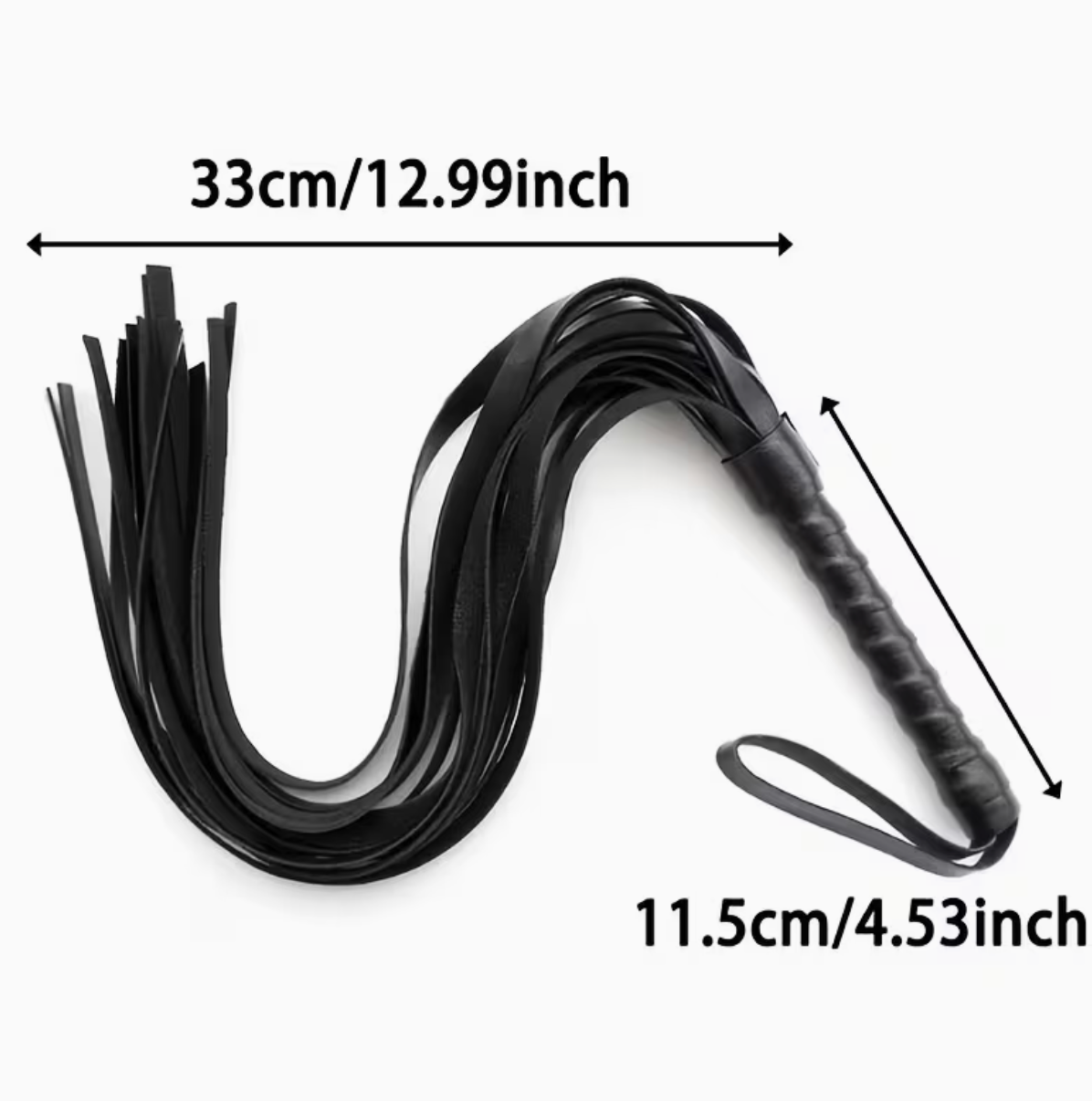 SET ARNÉS DE CUELLO CON ESPOSAS TRASERAS + LÁTIGO BDSM AJUSTABLE