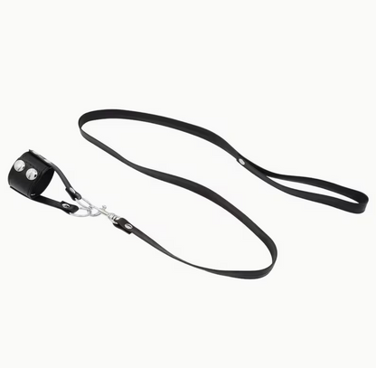 ARNÉS AJUSTABLE PARA HOMBRE CON CORREAS EL OBEDIENTE + CADENA DE SUJECIÓN 90CM
